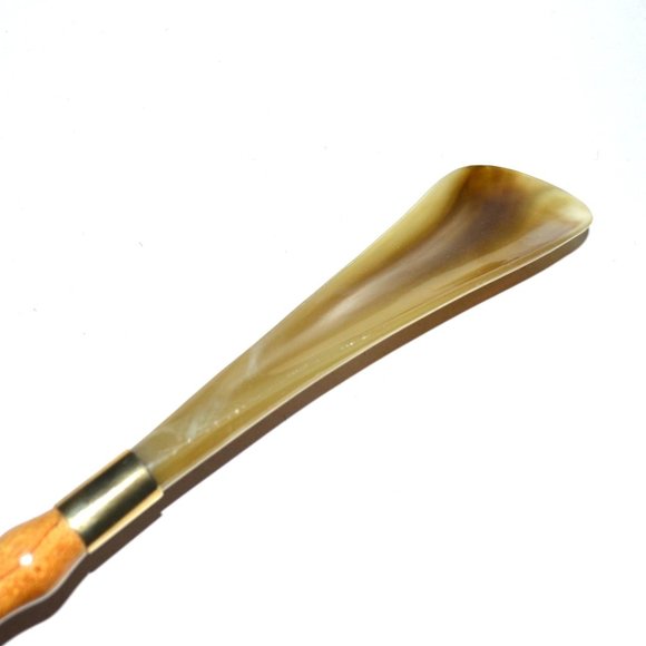 Accessories Vintage Scottie Dog Head Shoe Bamboo Shoe Horn Leather